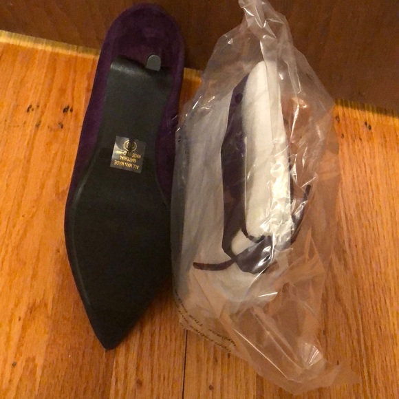 SAVIER| Purple suede boots. - Picture 6 of 11